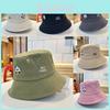 Cute Panda Embroidered Foldable Fisherman Hat For Women Uv Protection Sun Hat For Outdoor Activities