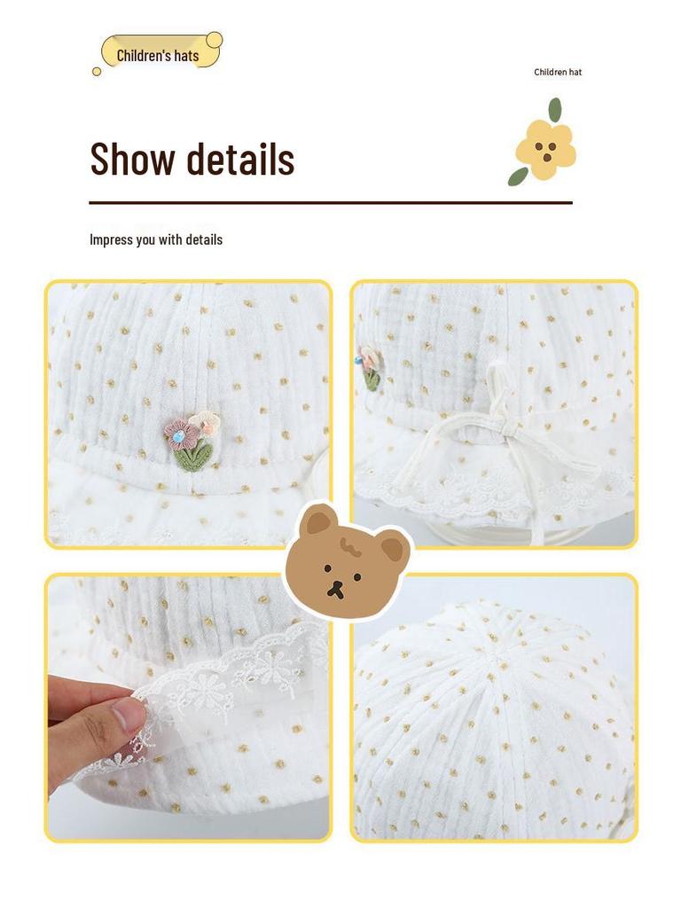 Adorable Baby Bucket Hat for Toddler Girls - Sun Protection for Spring & Autumn