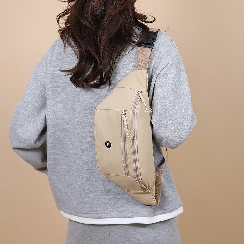 Women's Large nylon Waist Bag Casual Travel Phone Belt Pouch Fanny Pack Banana Bag - Fashionable Belt Bag for Women