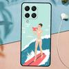 Surfboard Surfing Surf Girl For Samsung Galaxy M33 M35 M55 M15 M12 M13 M14 M34 M54 M53 M21 M31 M11 M32 M52 M06 M16 Case