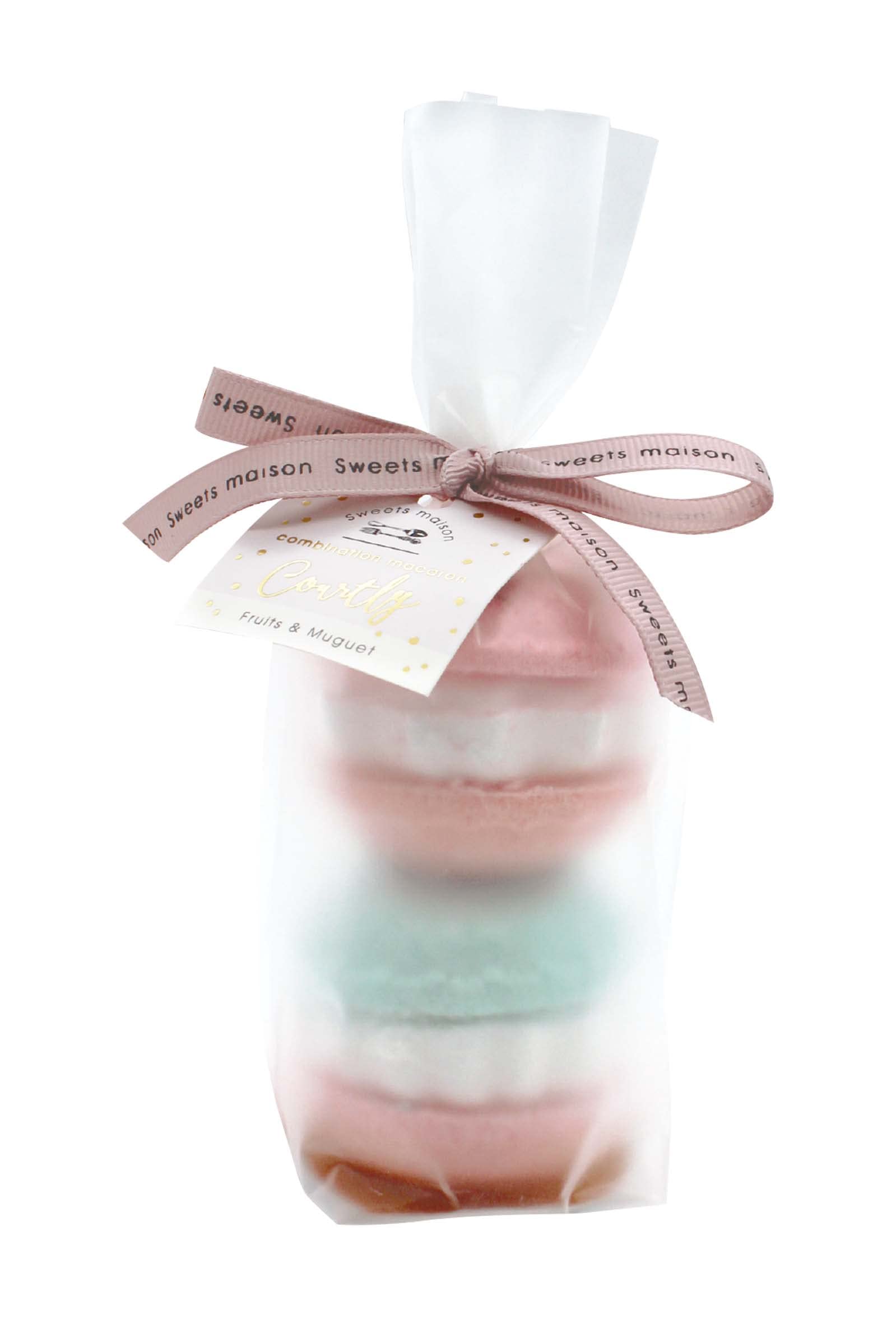 Sweets Maison Bath Salts Combination Macaron Fizz Courtly Set of Fruit Lily of the Valley 2, & (OB-SMM-61-2)