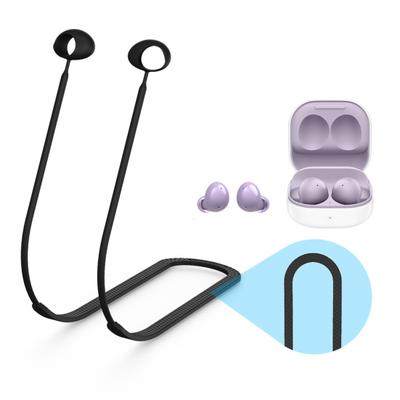 Sluchátka lano na krk, které se nezamotá, proti pádu, silikon, bez senzorů, řemínek do uší na krk pro Samsung Galaxy Buds 2 Pro