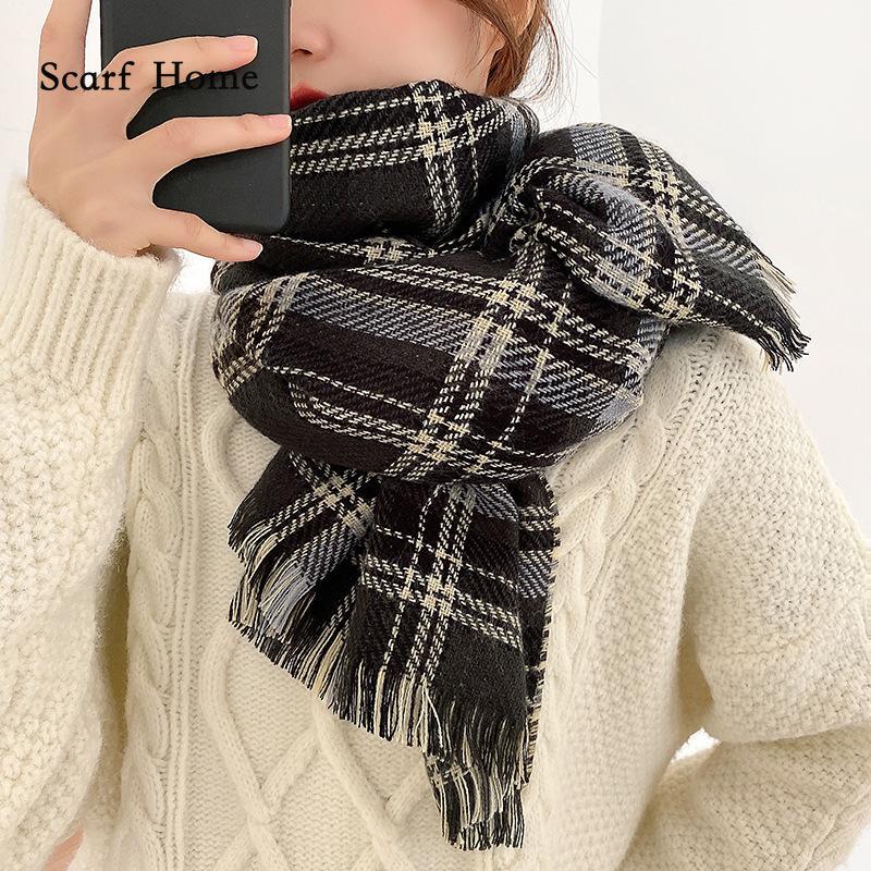 

Высококачественные роскошные кашемировые шарфы, утолщенный теплый шейный шарф для женщин