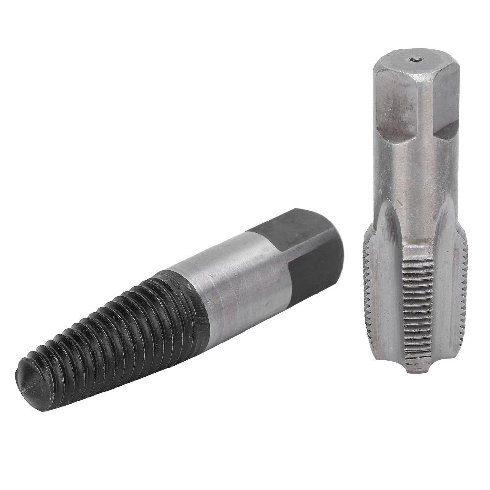2pcs 3/4 Inch Size Broken Screw Remover Steel Material Pipe Extractor Tool Broken Screw Removal