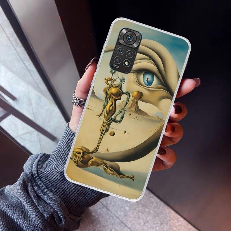Salvador Dali Kunst Handyhülle Für Xiaomi Redmi Note 15 14 14S 13 12S 12 Pro Plus 11S 11 10S 10 4G Hülle 11E 11T 5G Druck Fundas R