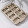 Non-Stick Mini Loaf Brownie Pans Large Capacity Carbon Steel Cake Mold  Cooking Accessory
