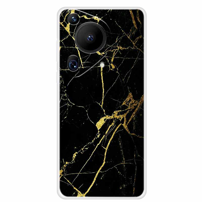 For Huawei Pura 70 Case Marble TPU Soft Transparent Silicone Back Covers For Huawei Pura 70 Ultra Case 70ultra Cool Pura70 Pro+