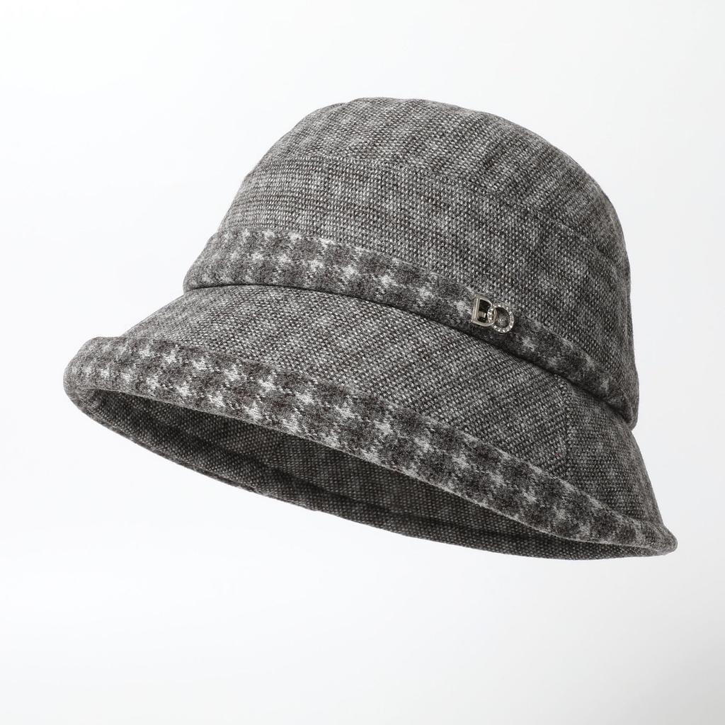 Woolen Bucket Hat for Mom Thickened and Warm Bucket Hat Fashionable Fashionable and Versatile