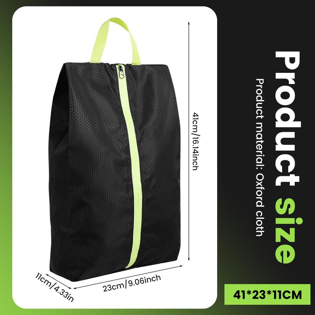 1/2Pcs Waterproof Shoes Storage Bags Oxford Cloth Portable Smell-Proof Shoe Bag with Zipper For Sports Gym Soccer Shoe Organizer