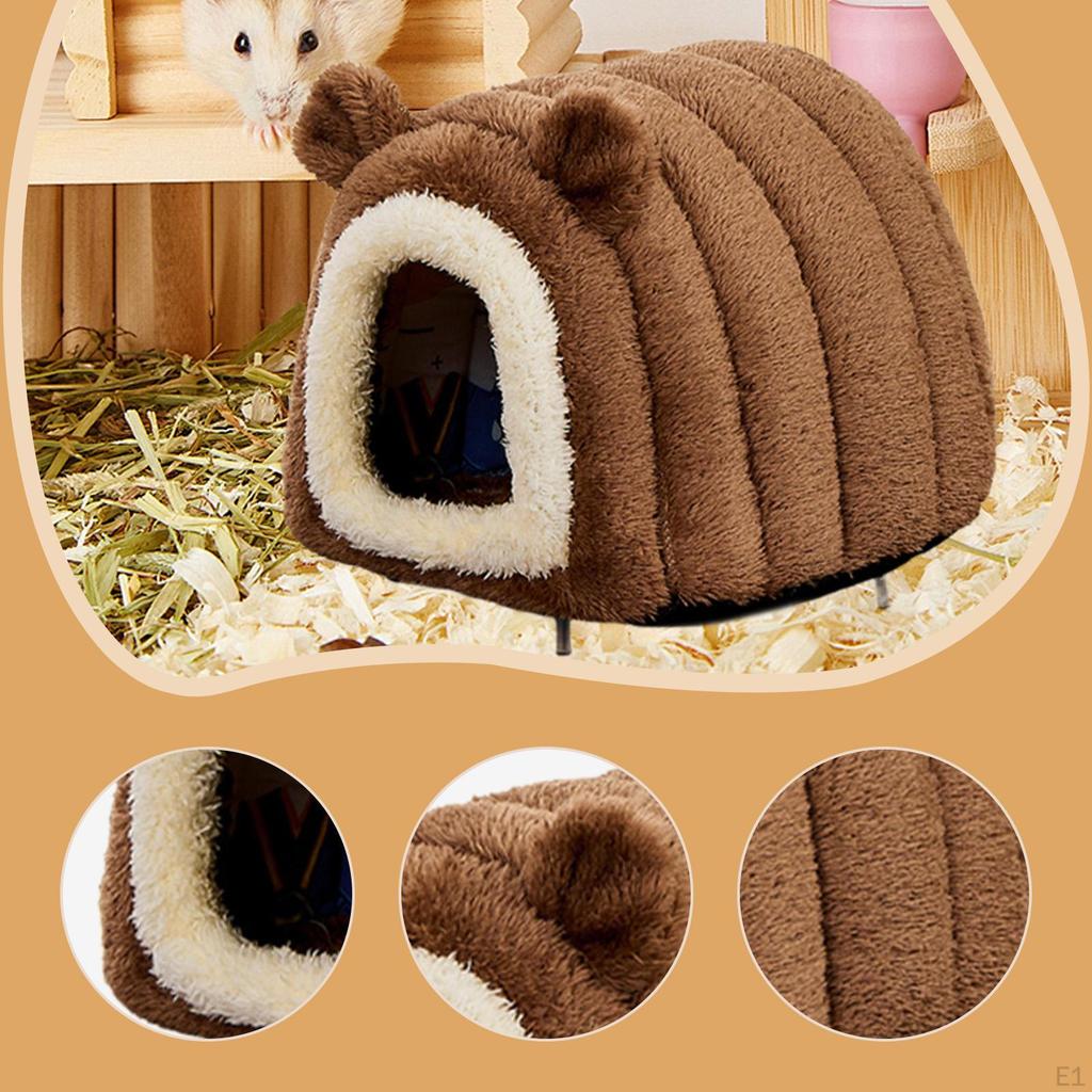 Klatka dla chomika Kryjówka Dom Jaskinia Gniazdo Antypoślizgowe Słodkie Małe Zwierzęta dla Lotopałanki Karłowatej Wiewiórki