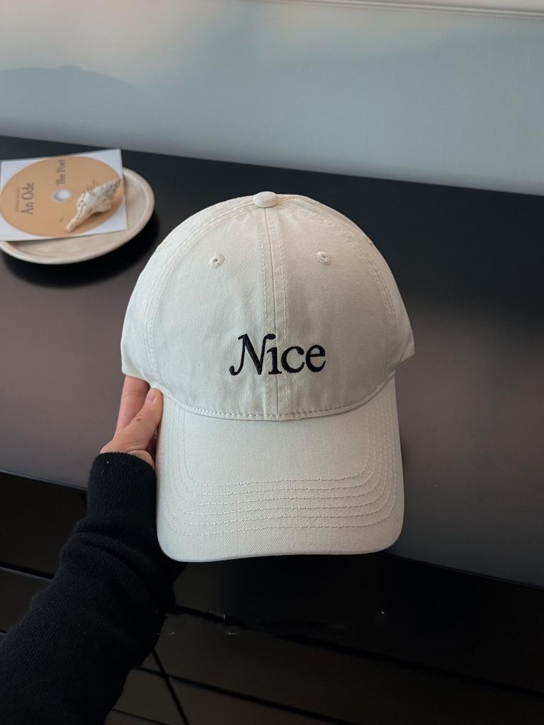 Embroidered Letter Baseball Cap For Women Men With Wide Brim Sun Protection
