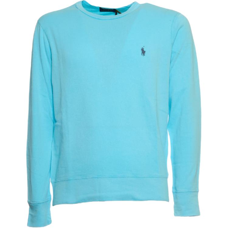 

Polo Ralph Lauren Ss25 Толстовка с круглым вырезом и длинными рукавами с вышивкой логотипа Мужская толстовка Светло-голубая 710899996-014 XL
