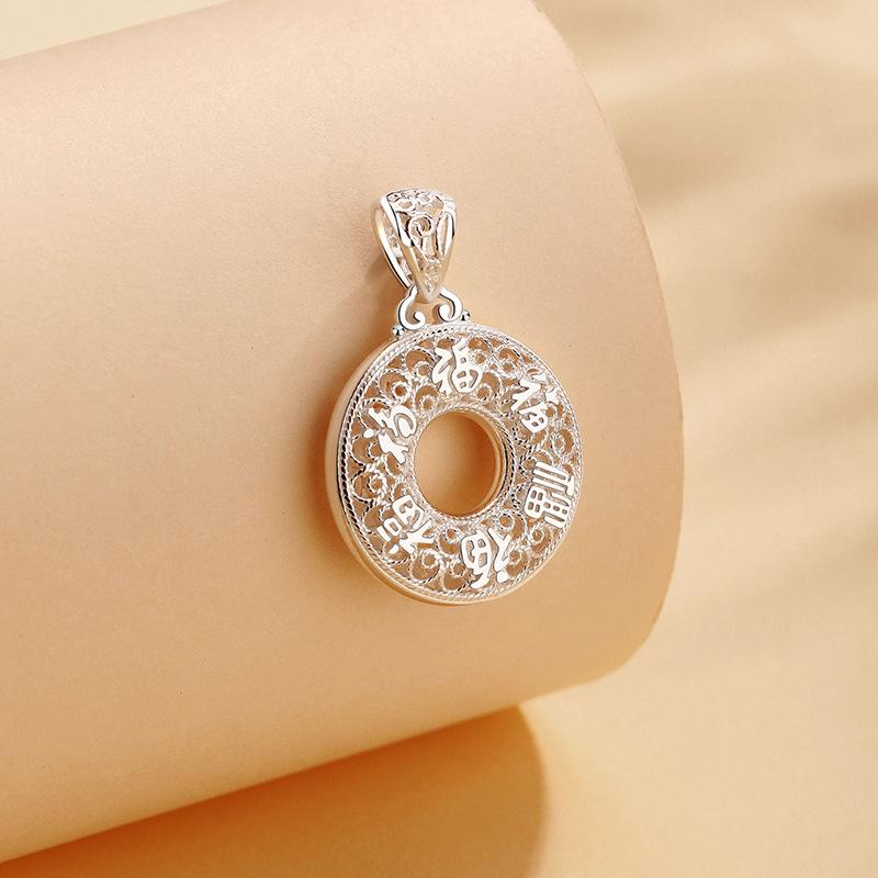 

Полое ожерелье с подвеской Liufu Safety Buckle, женское, универсальное, с бусинами, агатовое, подарок