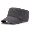 New Flat Top Hat Outdoor Casual Flat Top Hat Versatile Sports Sun Hat Pure Cotton Fashion Four Seasons