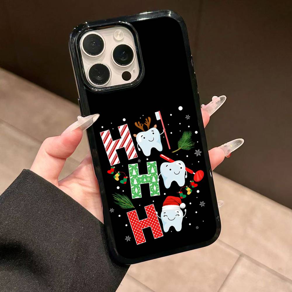 

Милий Чохол для Телефону з Зубами для Стоматолога Для IPhone 17 Pro 16 Plus 16 Pro Max 15 14 13 12 11 Задня Кришка з PC+TPU iPhone 11