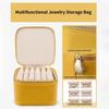 Genuine Leather Jewelry Packing Bag Portable Earrings Storage Case Jewelry Holder Handbag  Travel