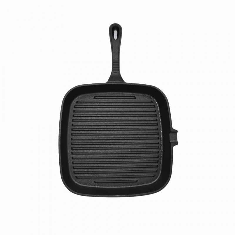 Cast Iron Non-stick Pan Set: Striped Steak, Mini Frying, Flat Bottom, Egg, Large Iron Pan