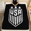 USA Fußball bedeckte Flanelldecke, weicher Überwurf für Schlafzimmer Sofa, waschbar, Fußballfanartikel, tolles Geschenk.