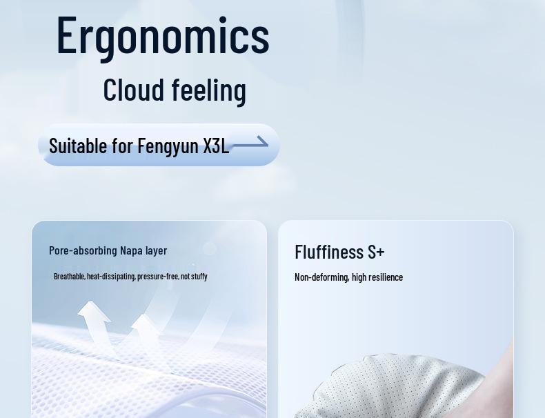 Fengyun X3L Car Interior Essentials: Headrest, Lumbar and Neck Support, Neck and Waist Protection