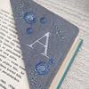 26 Letters Elegant Hand Embroidered Corner Bookmark Four Seasons Fun Stationery Cards And Envelopes Set Floral Fast Shipping