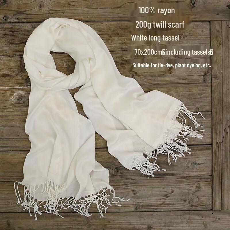 

Kids Handmade Printed Rayon Tassel Scarf