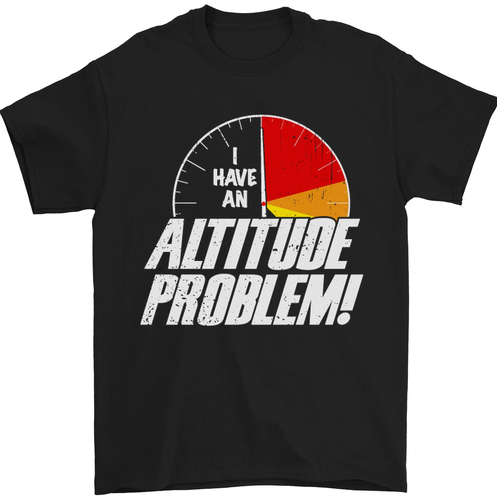 Altitude Problem Skydiving Freefall Funny Mens T-Shirt 100% Cotton XL