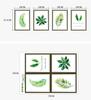 Plant Leaves Art Vinyl Mural Home Room Decor Wall Stickers