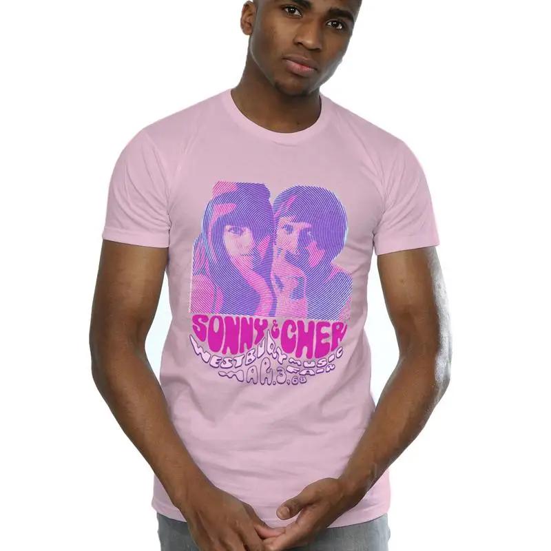Sonny & Cher Men s Westbury Music Fair T-Shirt S разноцветный
