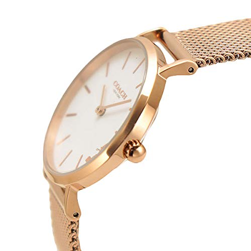 Coach Women's Perry Watch, 32mm, Rose Gold Dial, Stainless Steel Mesh Strap, 14503425
