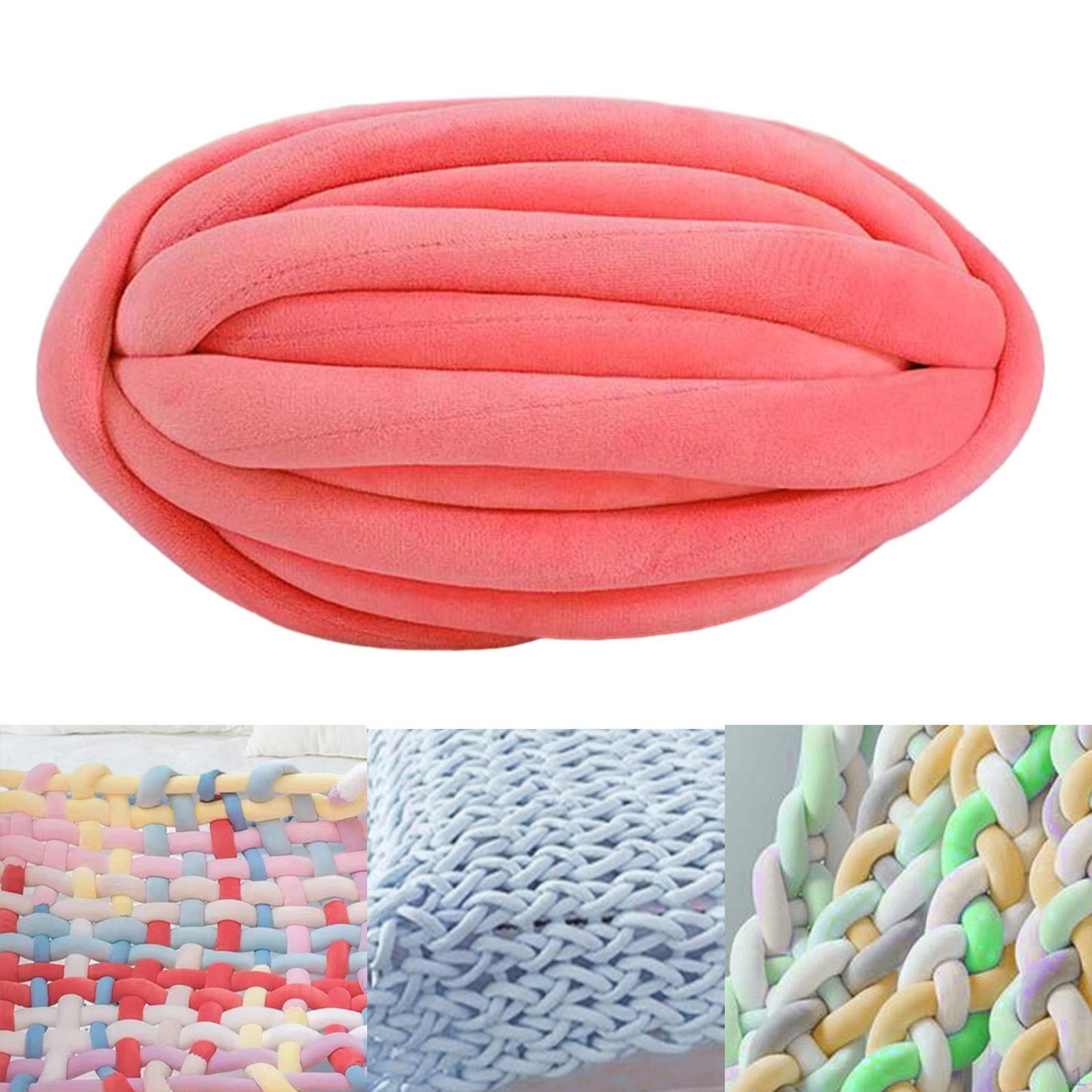 

Коренастая пряжа для вязания рук Jumbo трубчатая объемная для шарфов, свитеров, связанных крючком