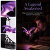 Metal Library Lantern Purple Flying Dragon Bookshelf Lights  for Home Room Decor
