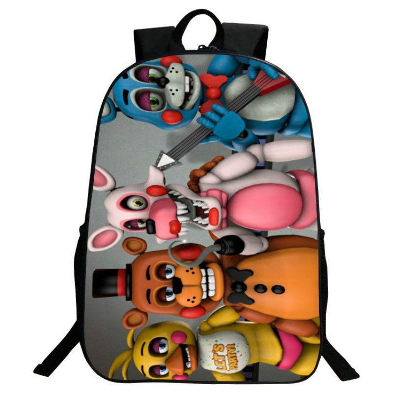 Five Nights At Freddys Backpack Freddy Chica Foxy Bonnie Fnaf Bags Shoulder