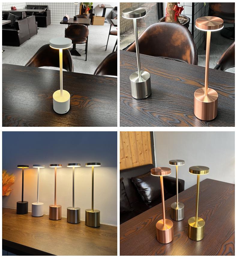 Minimalist Retro LED Table Lamp with Touch USB Charging