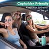 40oz Insulated Stainless Steel Coffee Mug with Handle, Reusable Straw Lid, Ideal for Cold Drinks, Travel, Gym, Car (light Blue)