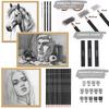 14/18/29/38/44/64 PCS Drawing Set Sketching Kit,Sketch Pencils Art Supplies with Graphite,Charcoal,Blending Tools & Accessories