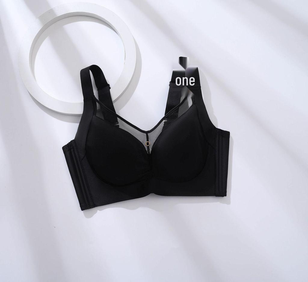 Wire-Free Plus Size Ultra-Thin Bra - Large Cup, Side Support, Anti-Sagging, Massage Cup, Push-Up Lingerie