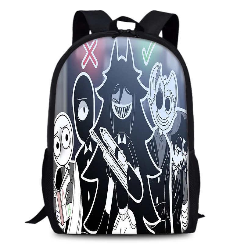 Durable Oxford Fabric School Backpack Unisex Miss Circle Cross-border Trendy Design