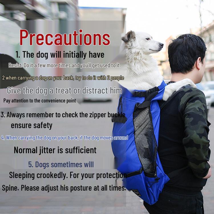 Pet Travel Backpack: Ventilated & Breathable Double Shoulder Bag for Dogs - Perfect for Biking & Shopping