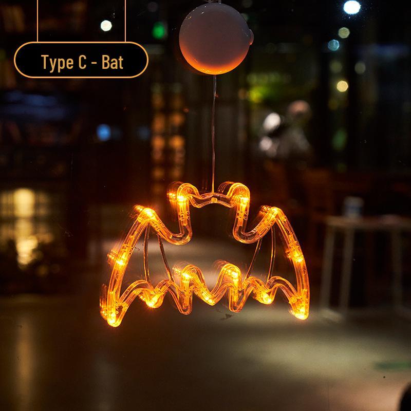 Mingyu Halloween Pumpkin Suction Cup Lights Decor Set