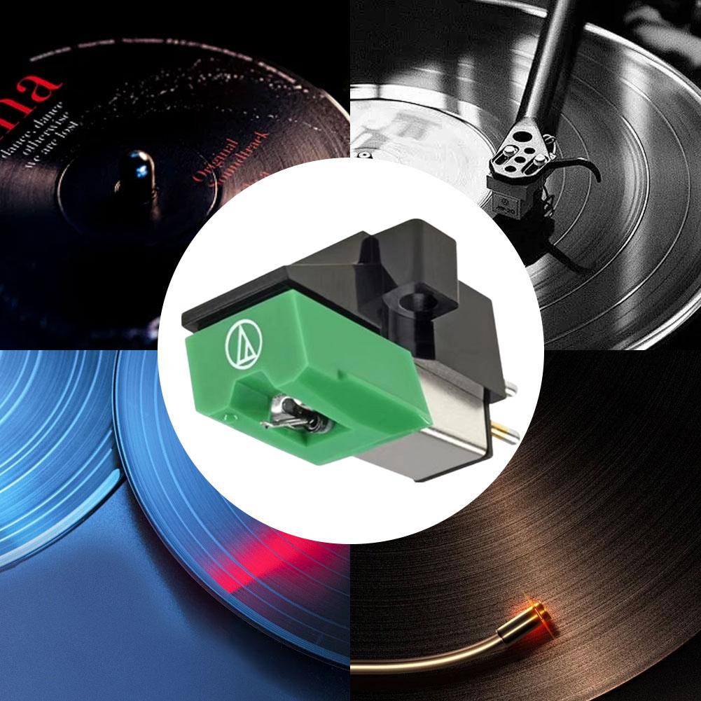 AT95E Moving Magnet Stereo Cartridge Stylus MM Vinyl Cartridge MM Cartridge Needle for LP Vinyl Record Player Turntable