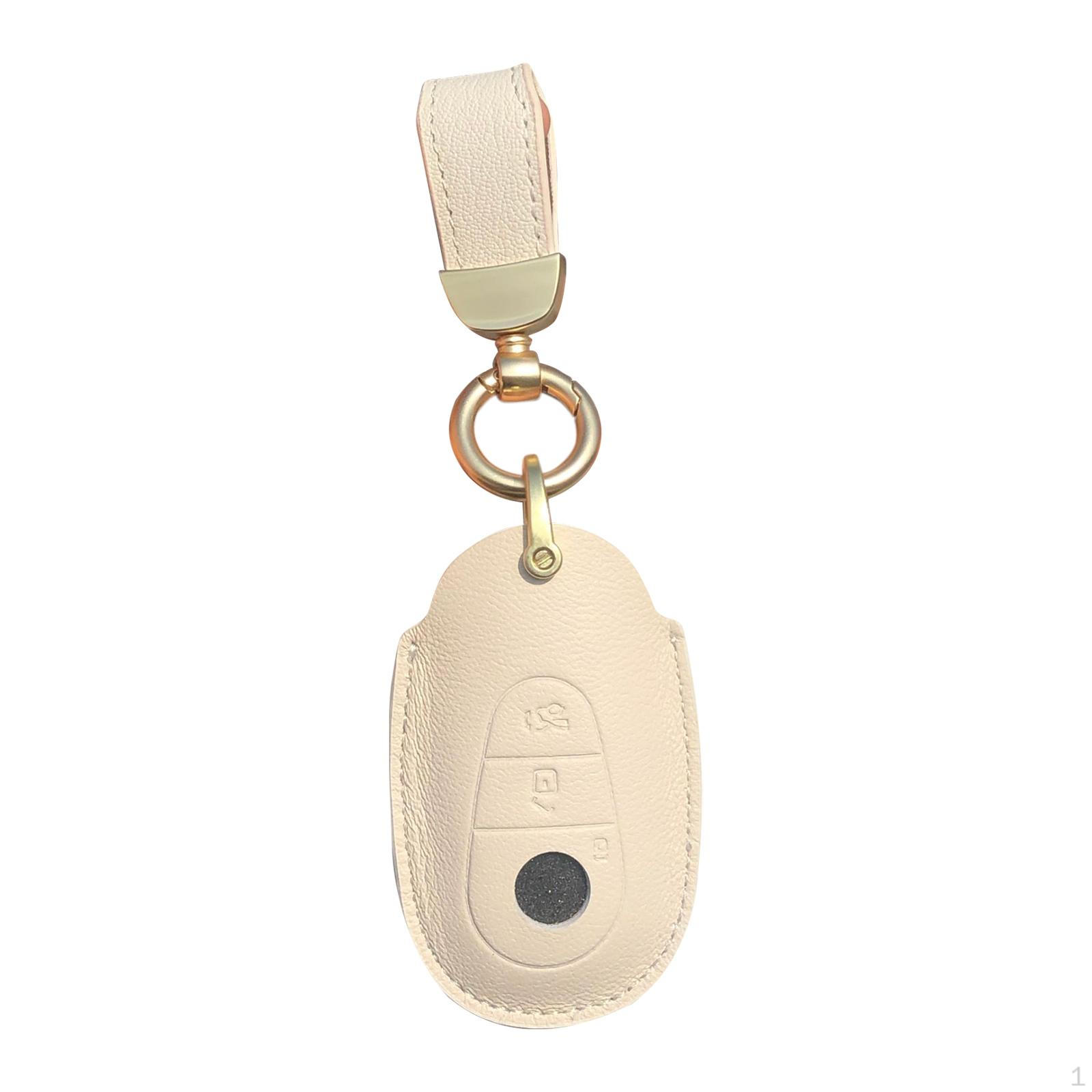

Car Key Case Cover Unique PU Leather Birthday Gift Spare Parts Protection Keychains for Without Flower Parts