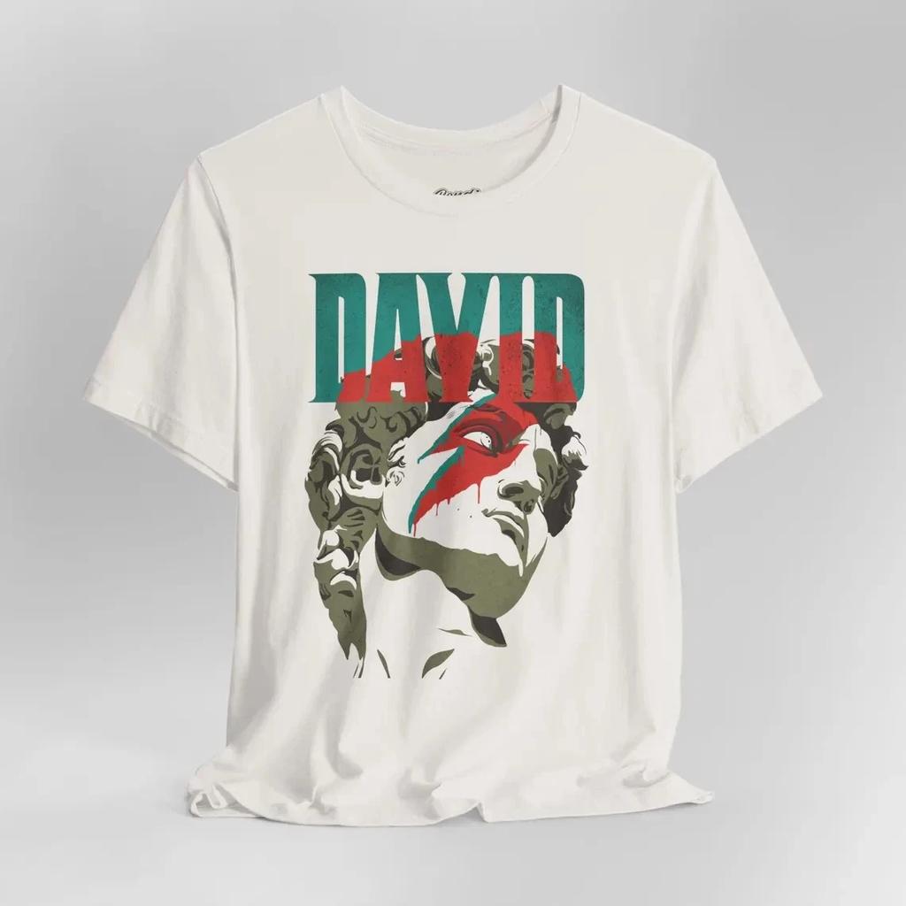David Skulptur Bowie Shirt Ästhetisches Kunst T-Shirt David Büste Grafik T-Shirt