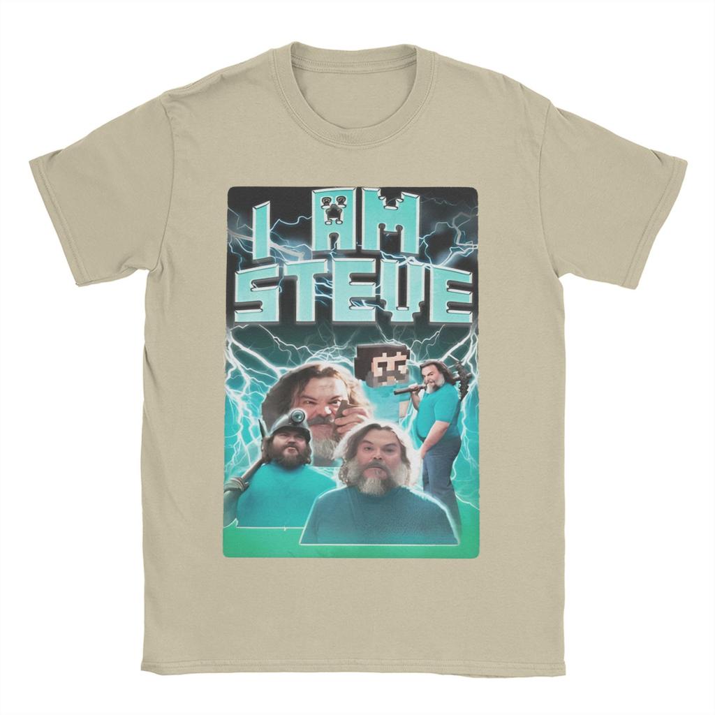 Novelty I am STEVE T-Shirts Men O Neck 100% Cotton T Shirt Chicken Jockey Short Sleeve Tees Birthday Present Tops
