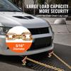 SucceBuy G80 V Towing Binder Chain with R/T/J Hook & Grab Hooks Transport Tow Bridle Chain for Flatbed Truck Wrecker Recovery