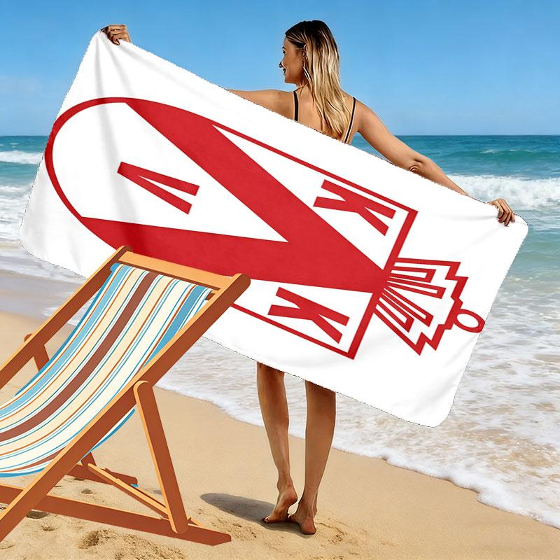 KV Kortrijk Print Beach Towel, Large Soft Quick Dry Towel for Beach Camping Swimming