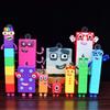 Neues Zahlenblöcke Actionfiguren Set 1-10 Komplettes Set Stapelbares Mathe Lernspielzeug Bausteine Pädagogisches Werkzeug Geschenk