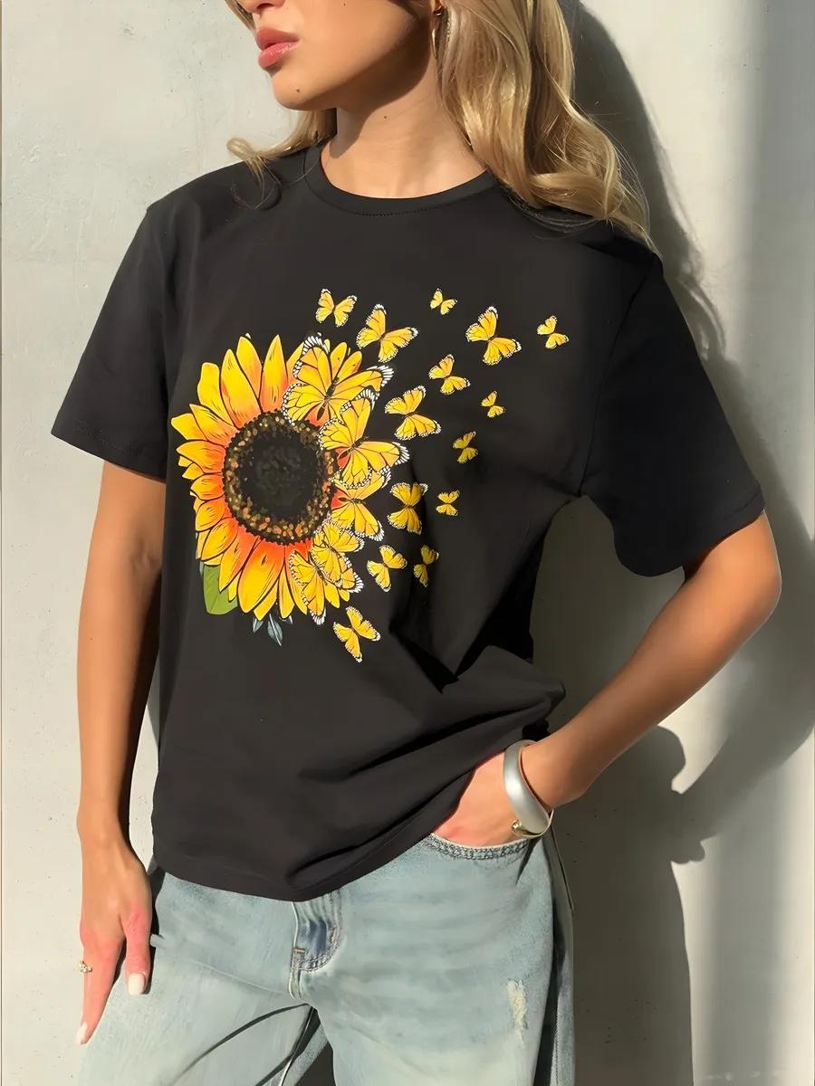 Dressy printed T-shirt 2XL