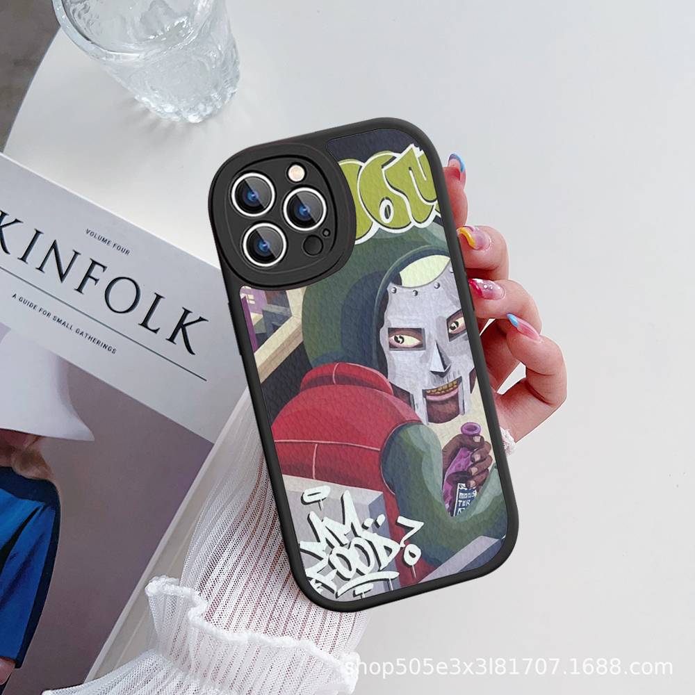 MF-DOOM Rapper For IPhone 16 15 14 16E 13 12 11 Pro Max Plus Phone Leather Case