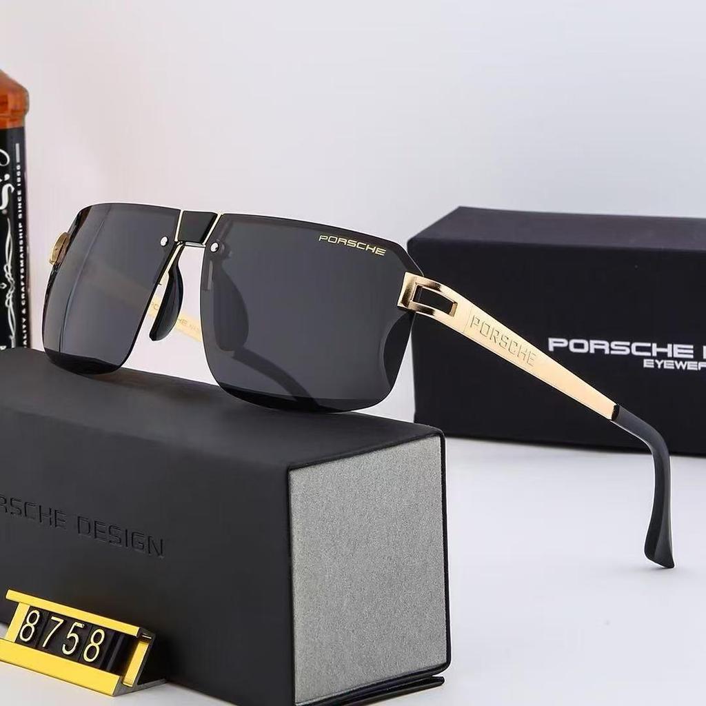 Porsche Men's Polarized Sunglasses 8758 - Trendy Driving Glasses