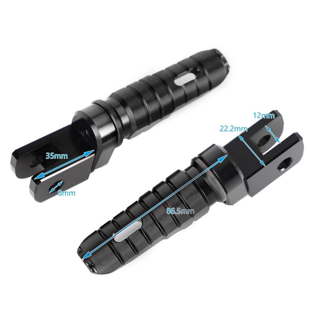 Front Footrests Foot Peg for Triumph Street Triple 765/R/S/RS Daytona 675/R